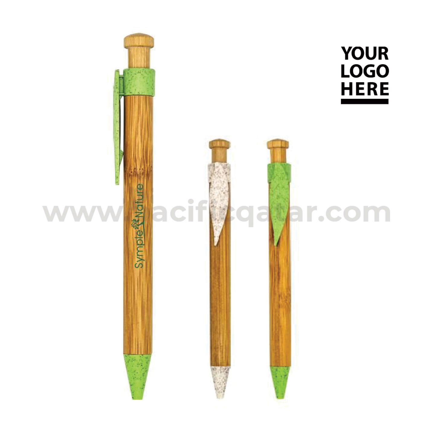 Bamboo  Wheat Straw Pens with logo