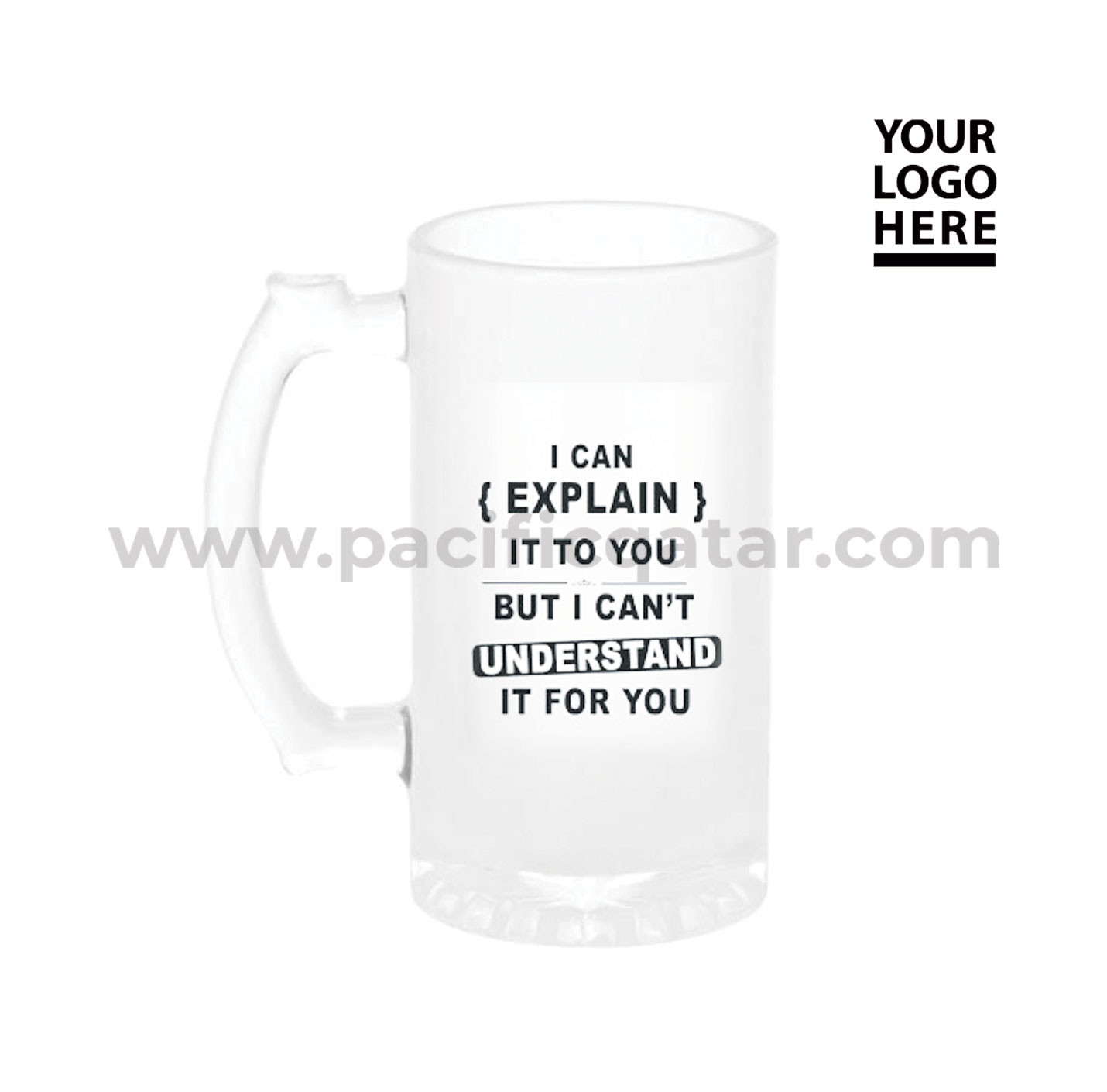 Sublimation Frosted Glass Mugs with logo