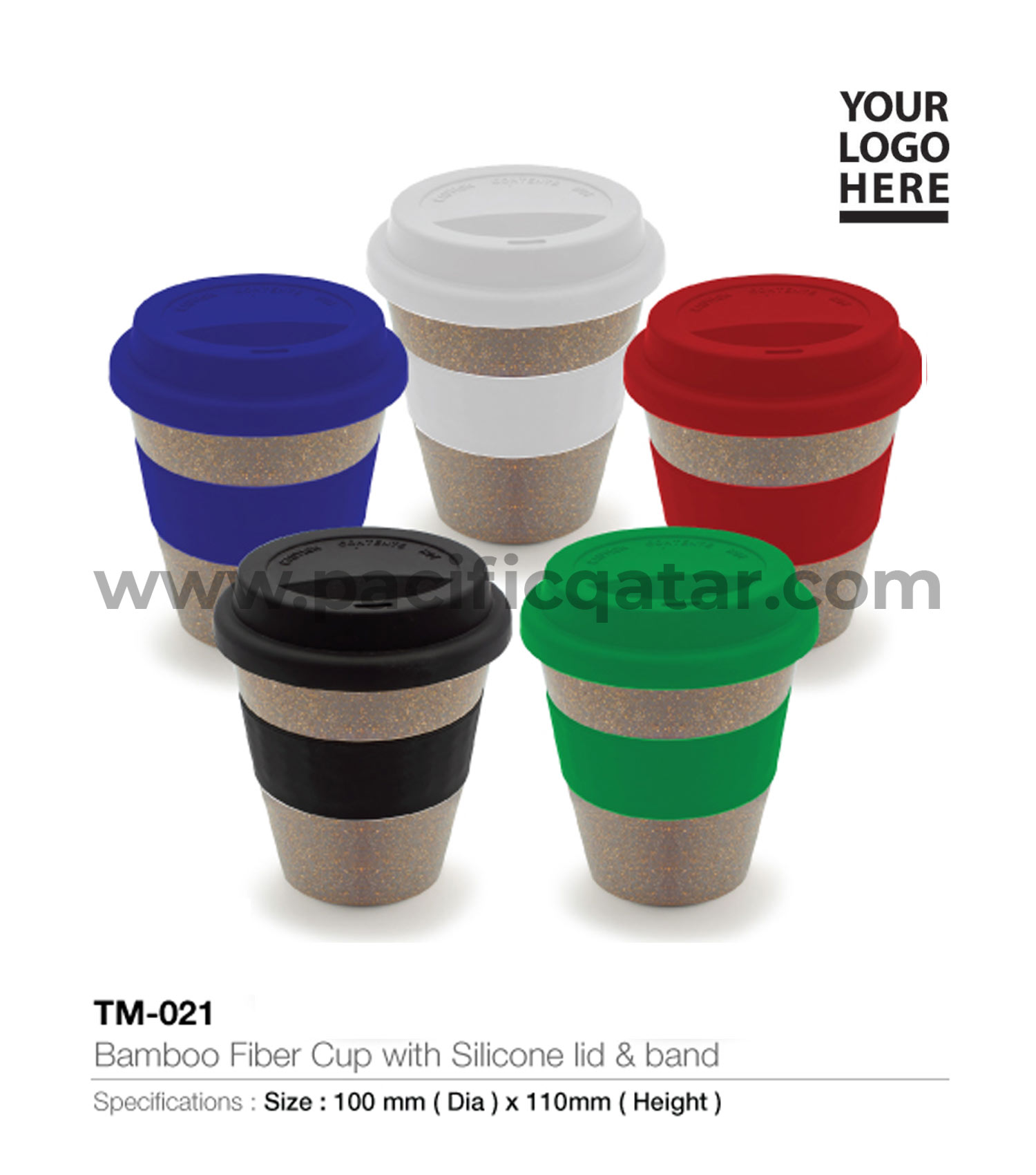 Silicone Caps Coffee Cup, Coffee Travel Mug Bamboo