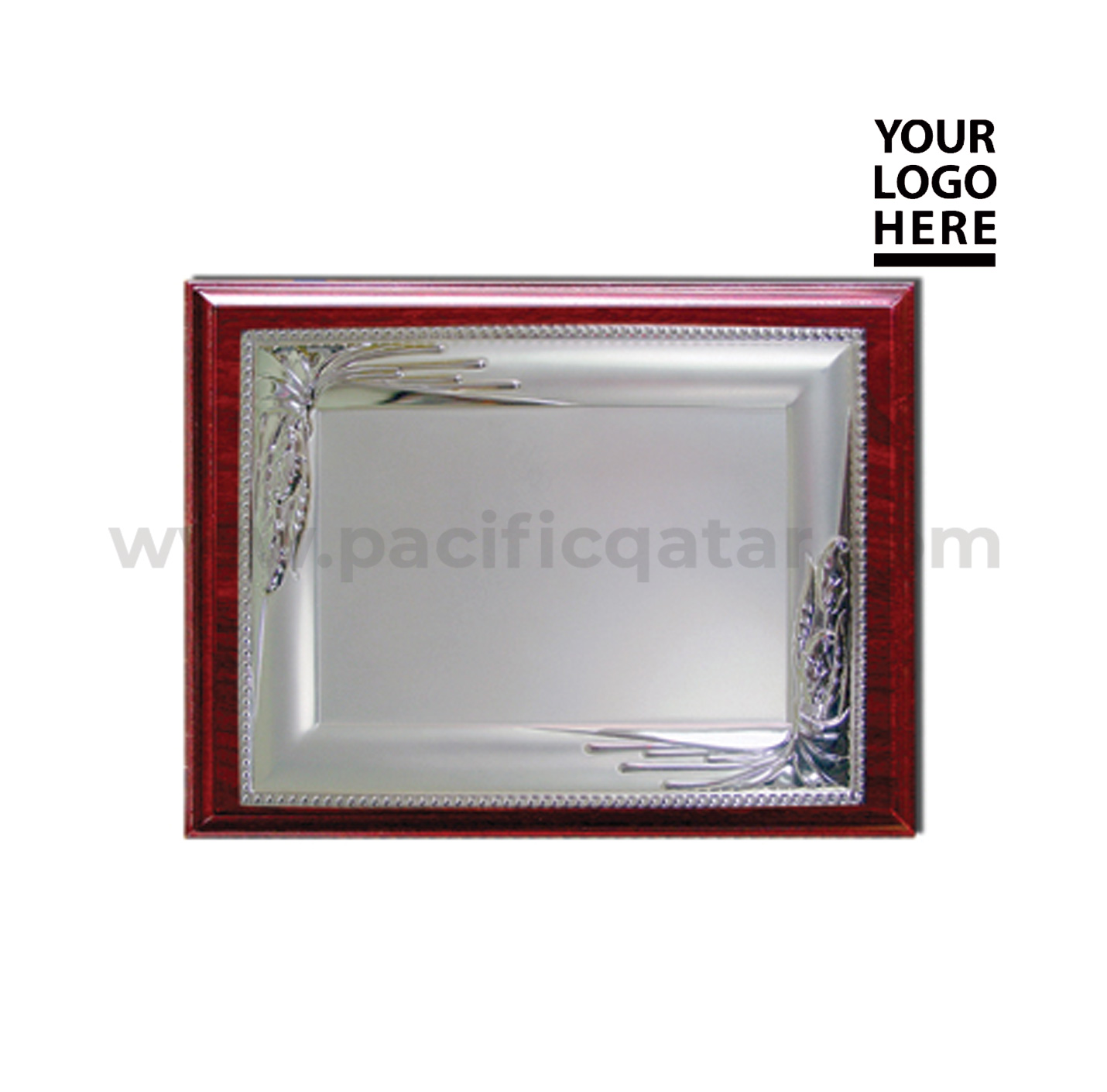 Wooden Plaques with silver plate