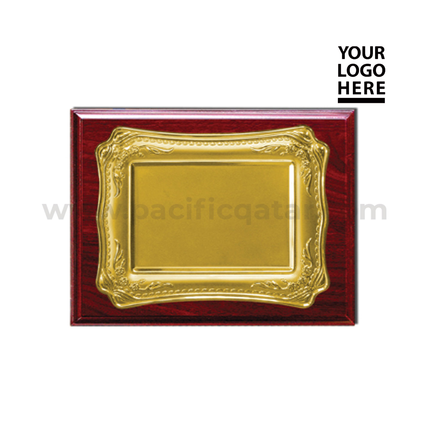 Wooden Plaques with gold plate