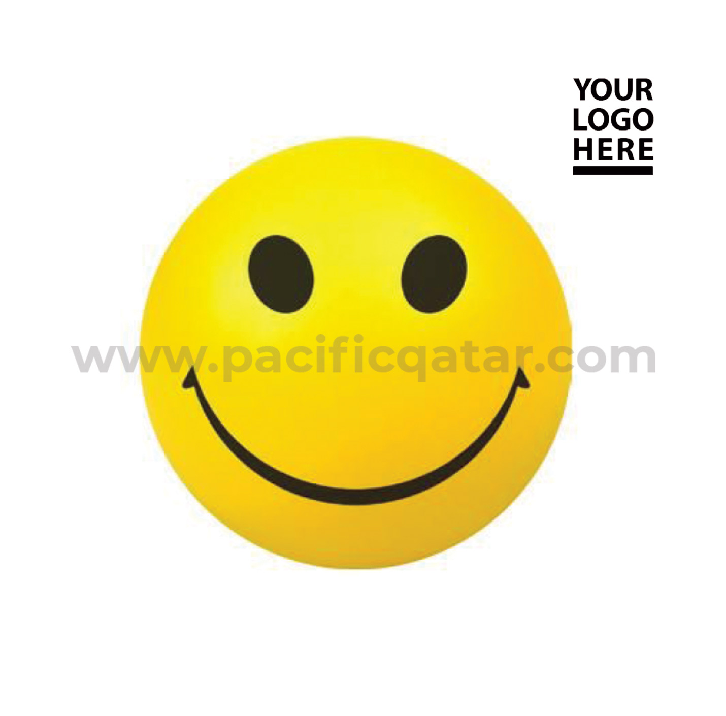 Stress Ball yellow color in smiley face
