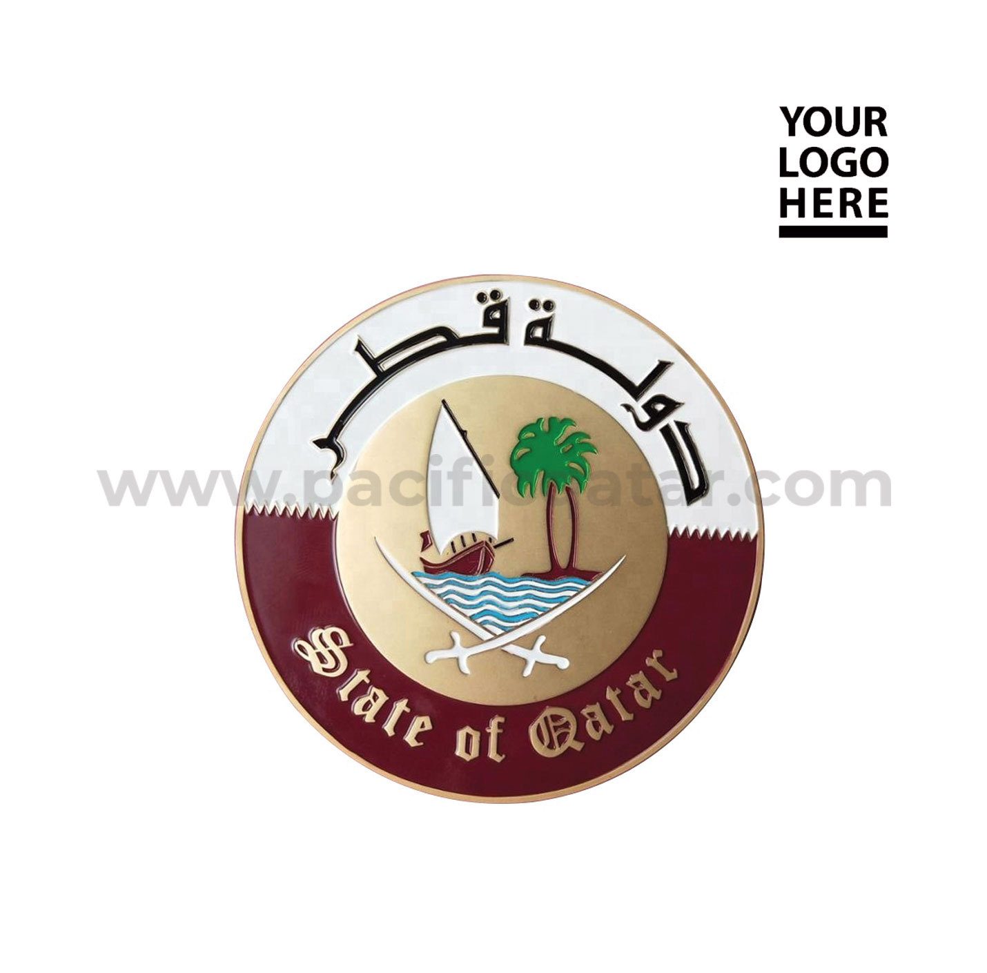 Qatar Metal Badge