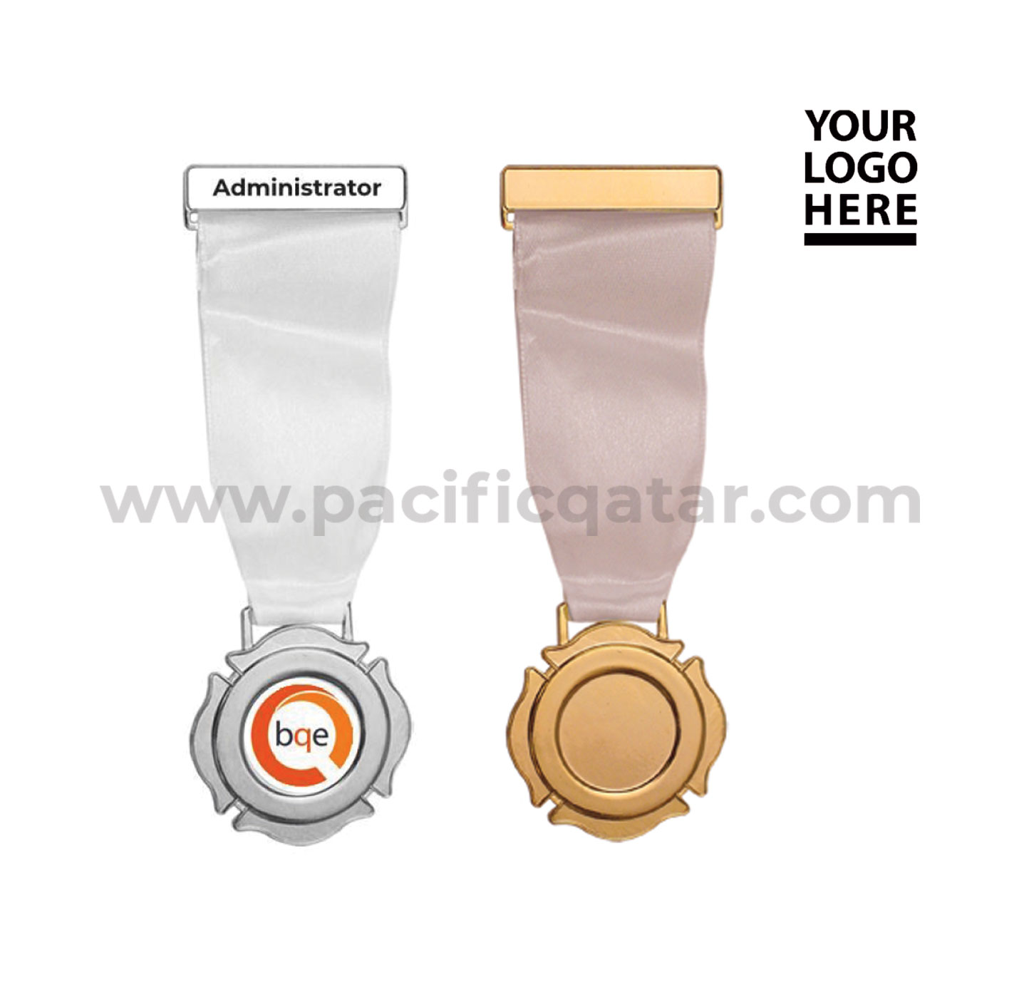 Gold and  Silver Color Medals with logo epoxy