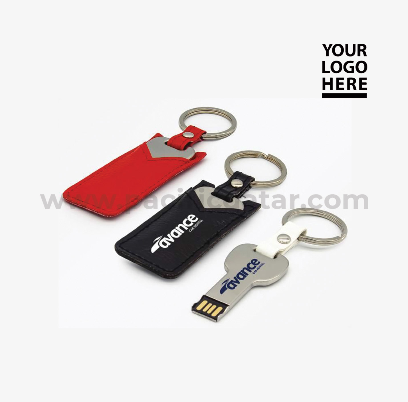 USB Flash Drive with Leather Case