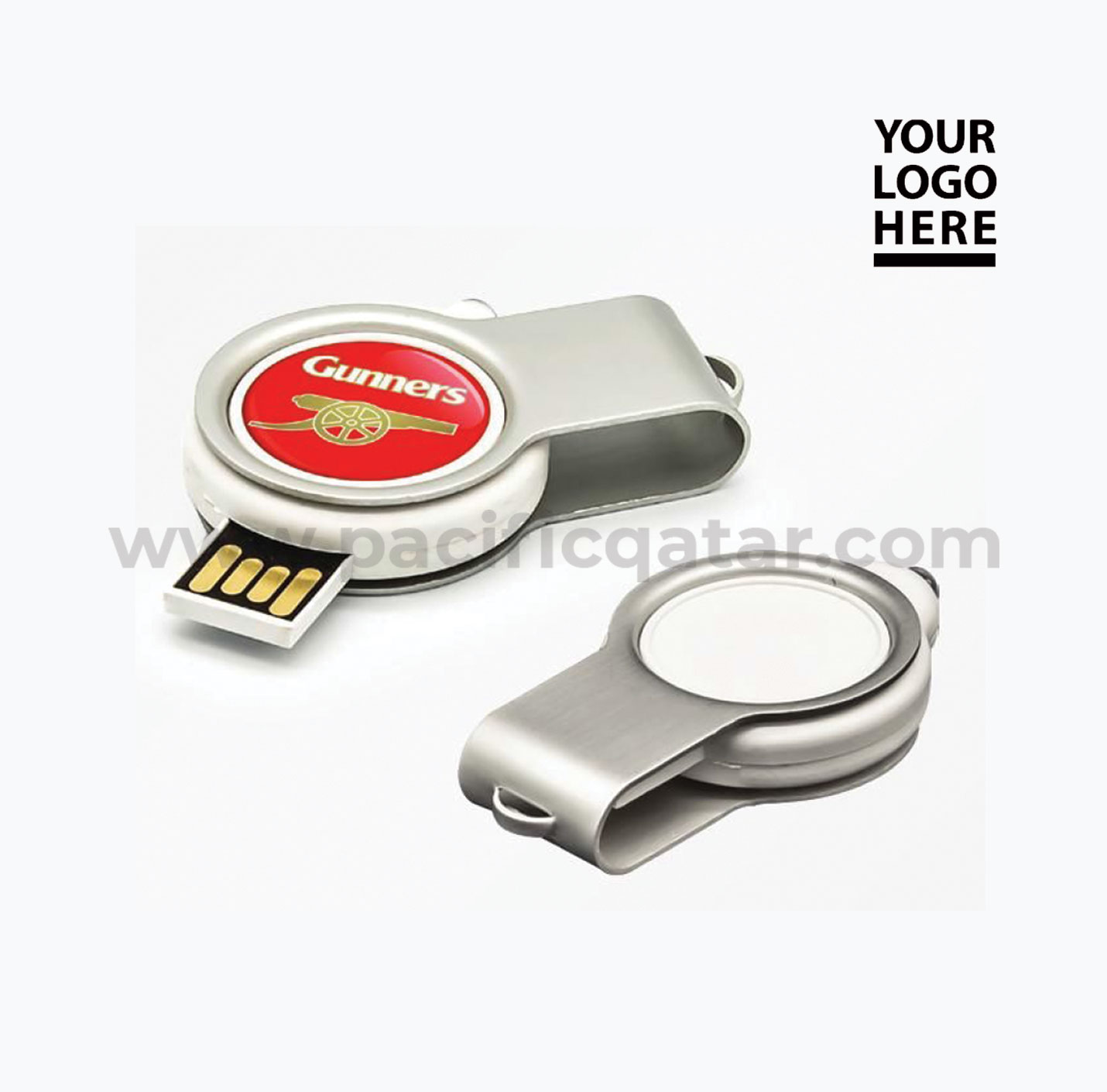 LED Light USB Flash Drive with epoxy logo