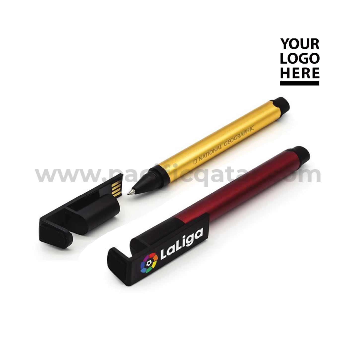 multi coloured Pens USB  with Mobile Stand and Screen Cleaner
