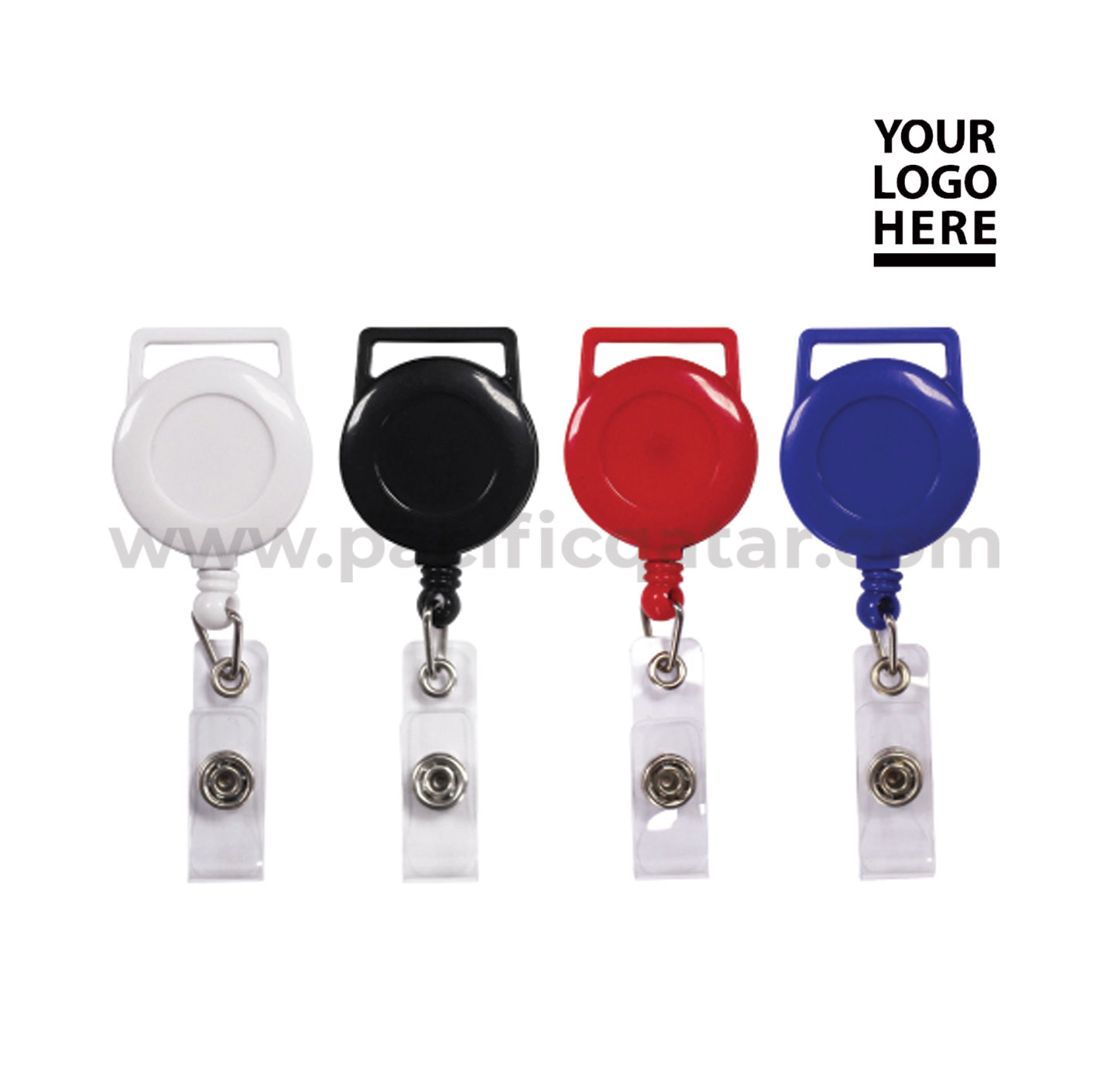 2 Pack ID Badge Holder With Clip Badge Reels Qatar