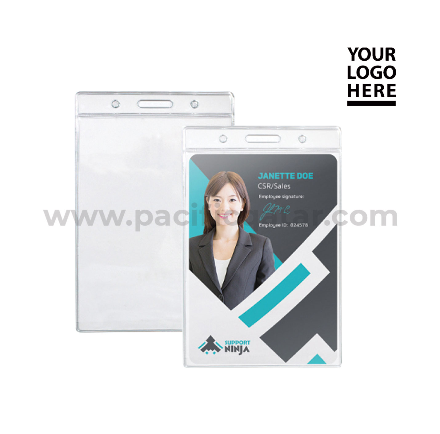 Plastic ID Card Holder