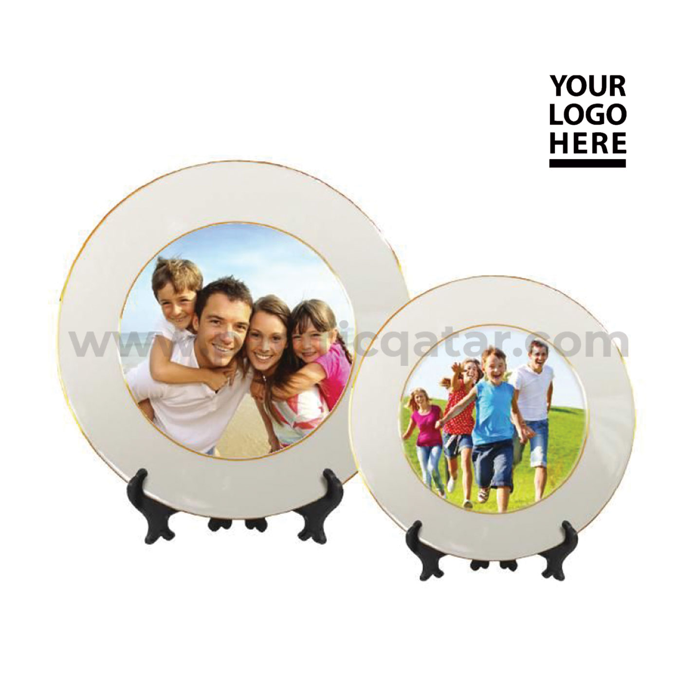 Ceramic Plates with personalized logo sublimation
