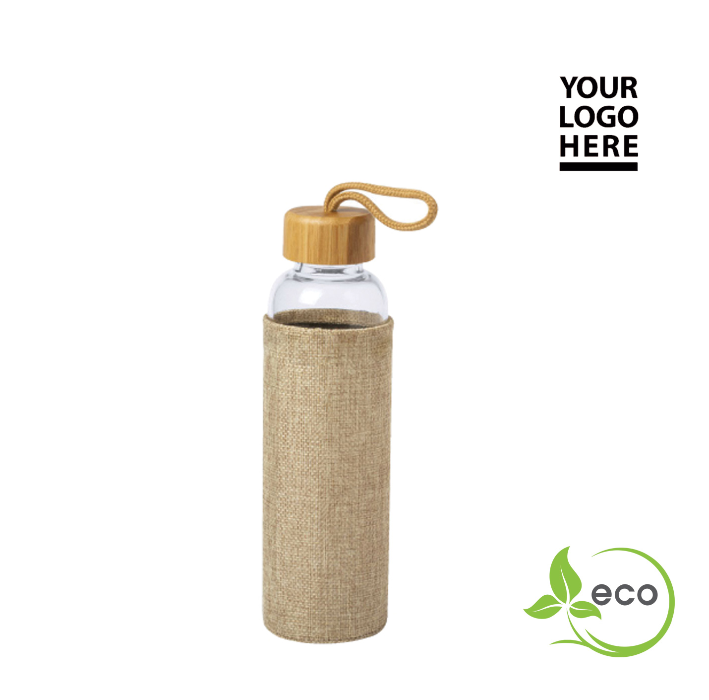 Eco friendly water bottle with pouch