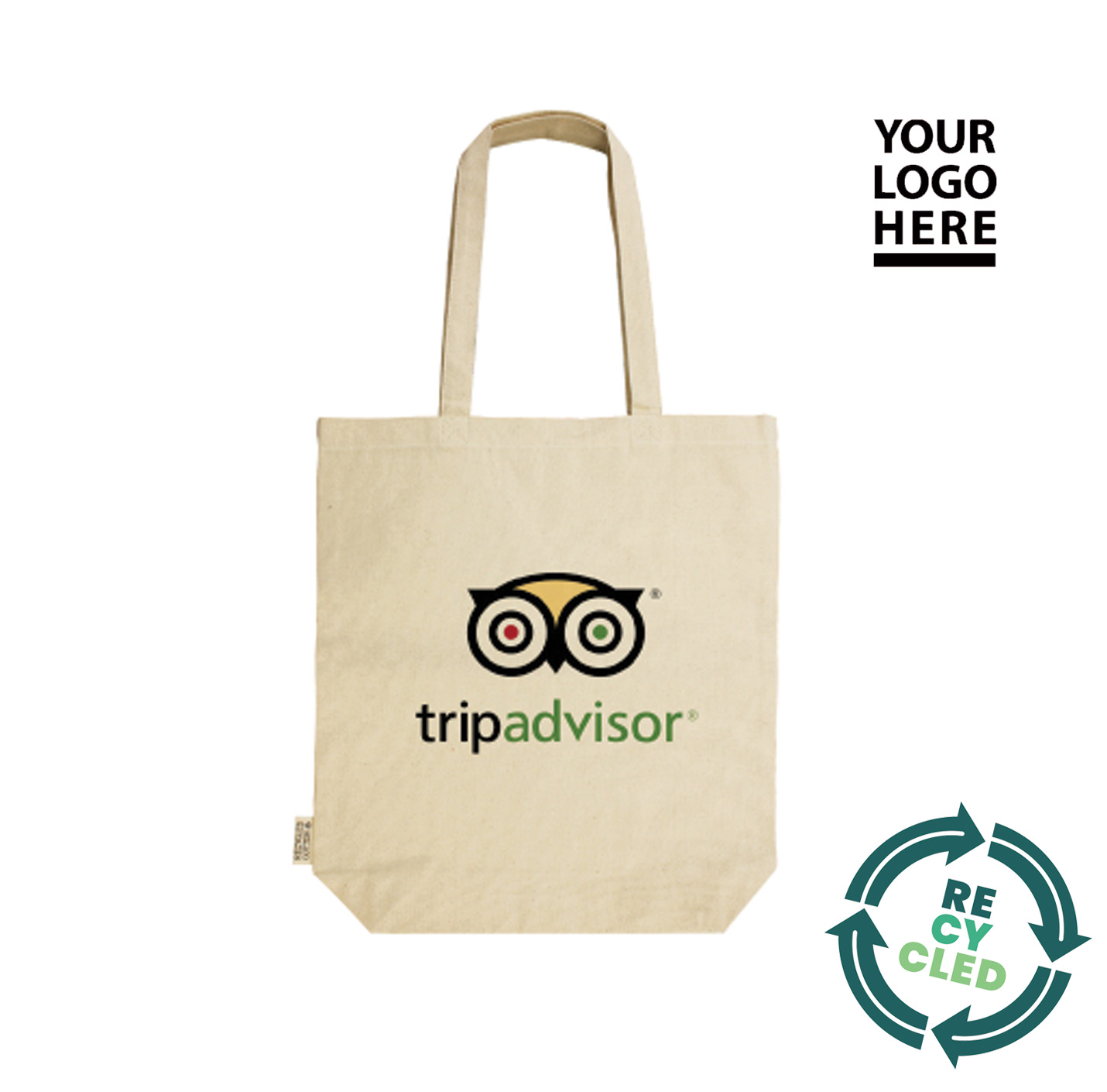 Recycled Cotton Canvas Bags with logo