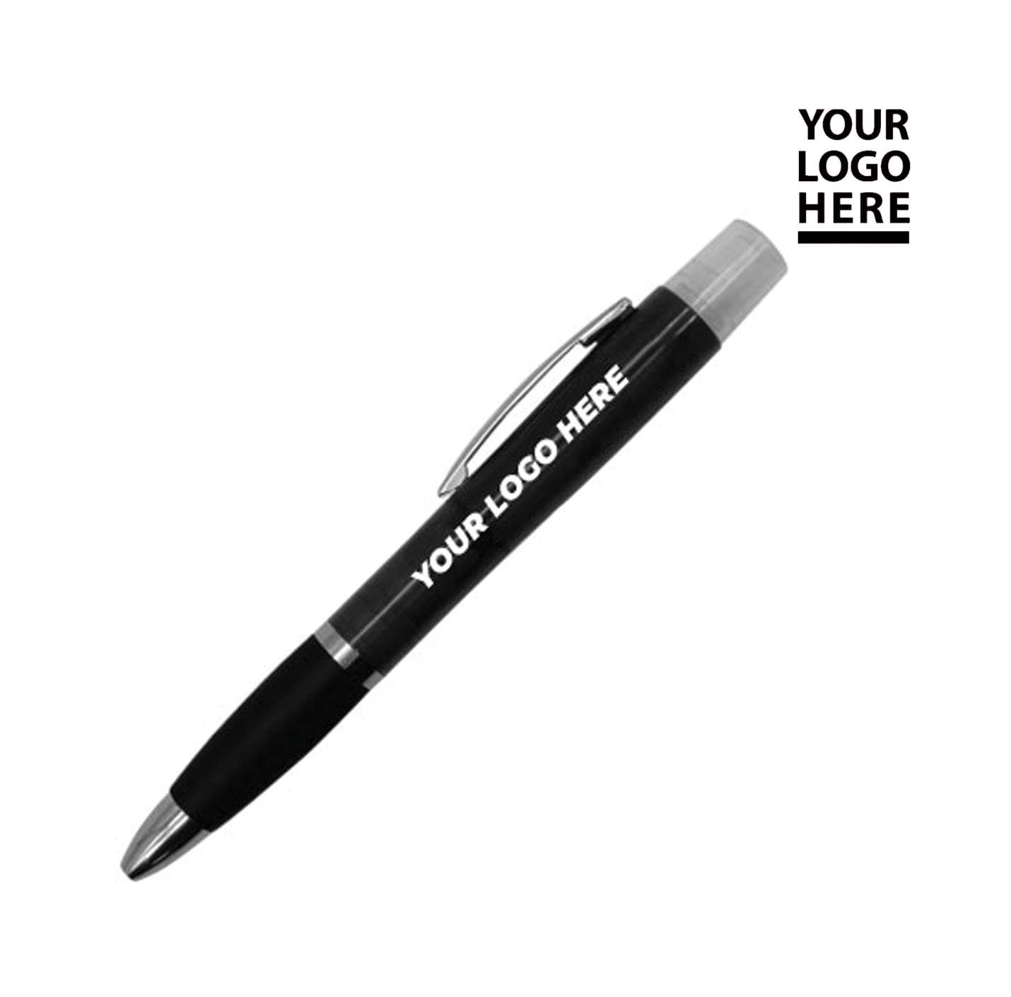 2 in 1 Promotional Pens with sanitizer