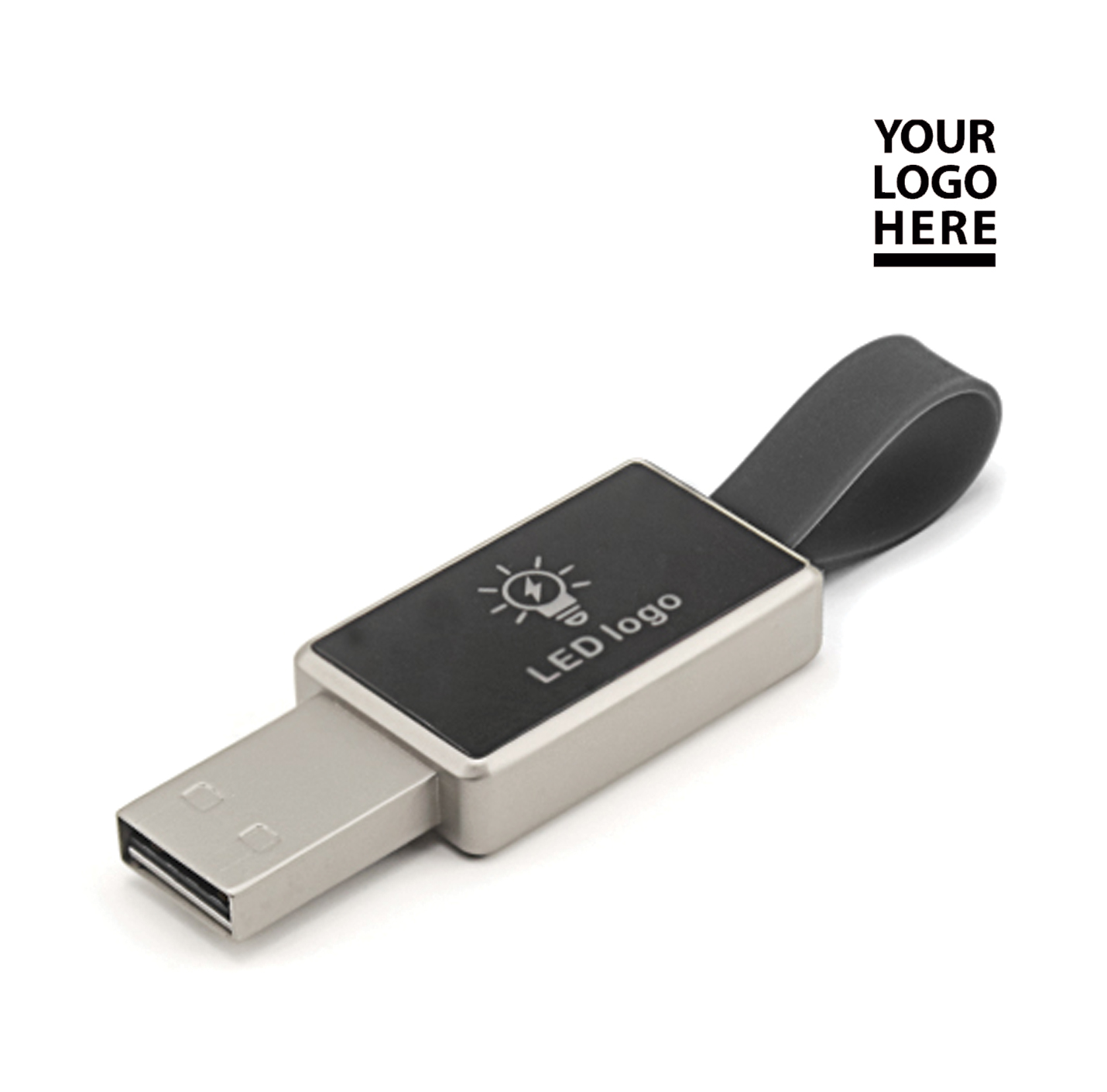 Light-up Logo USB with Strap