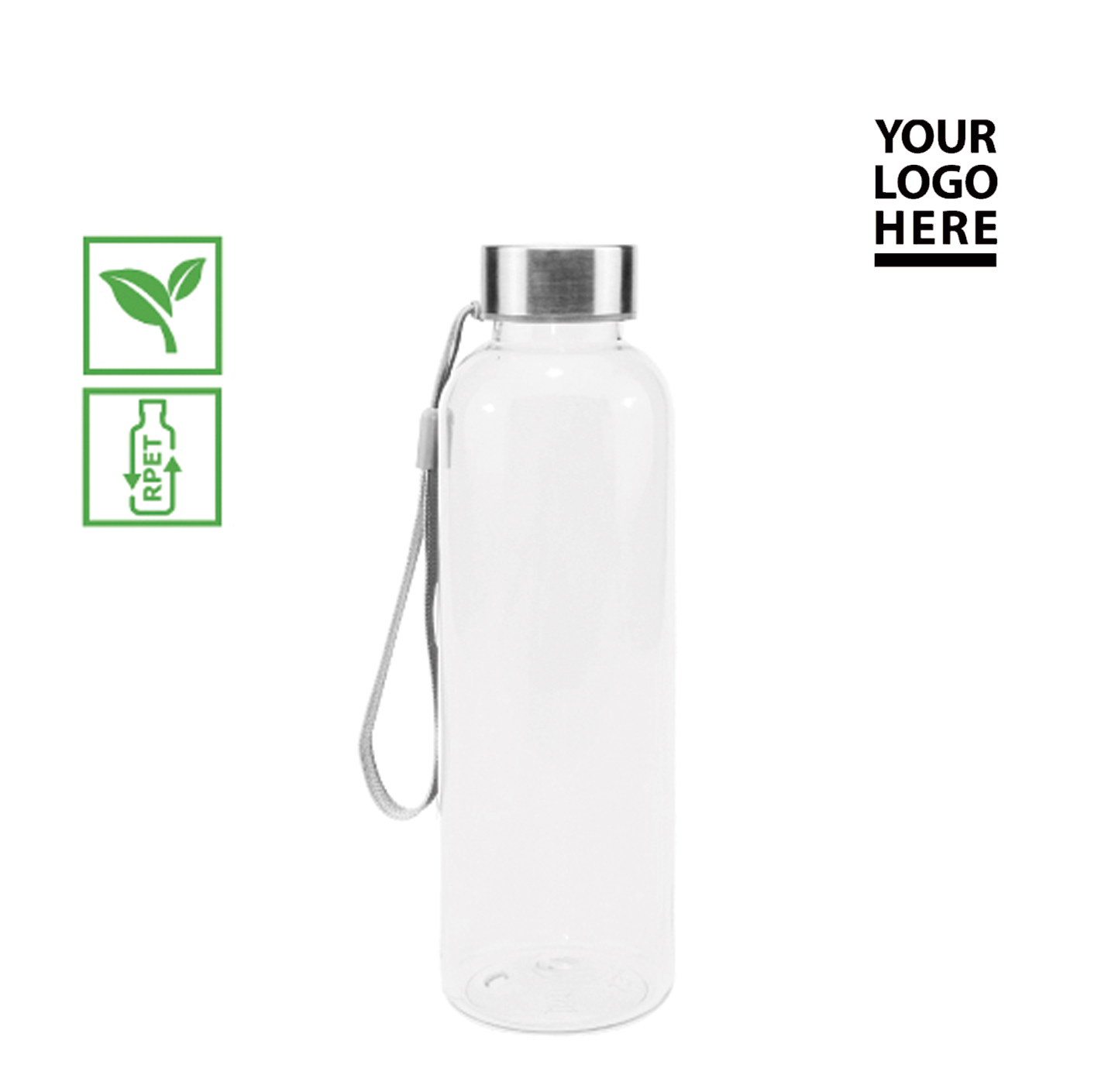 RPET Bottle with Side String Handle