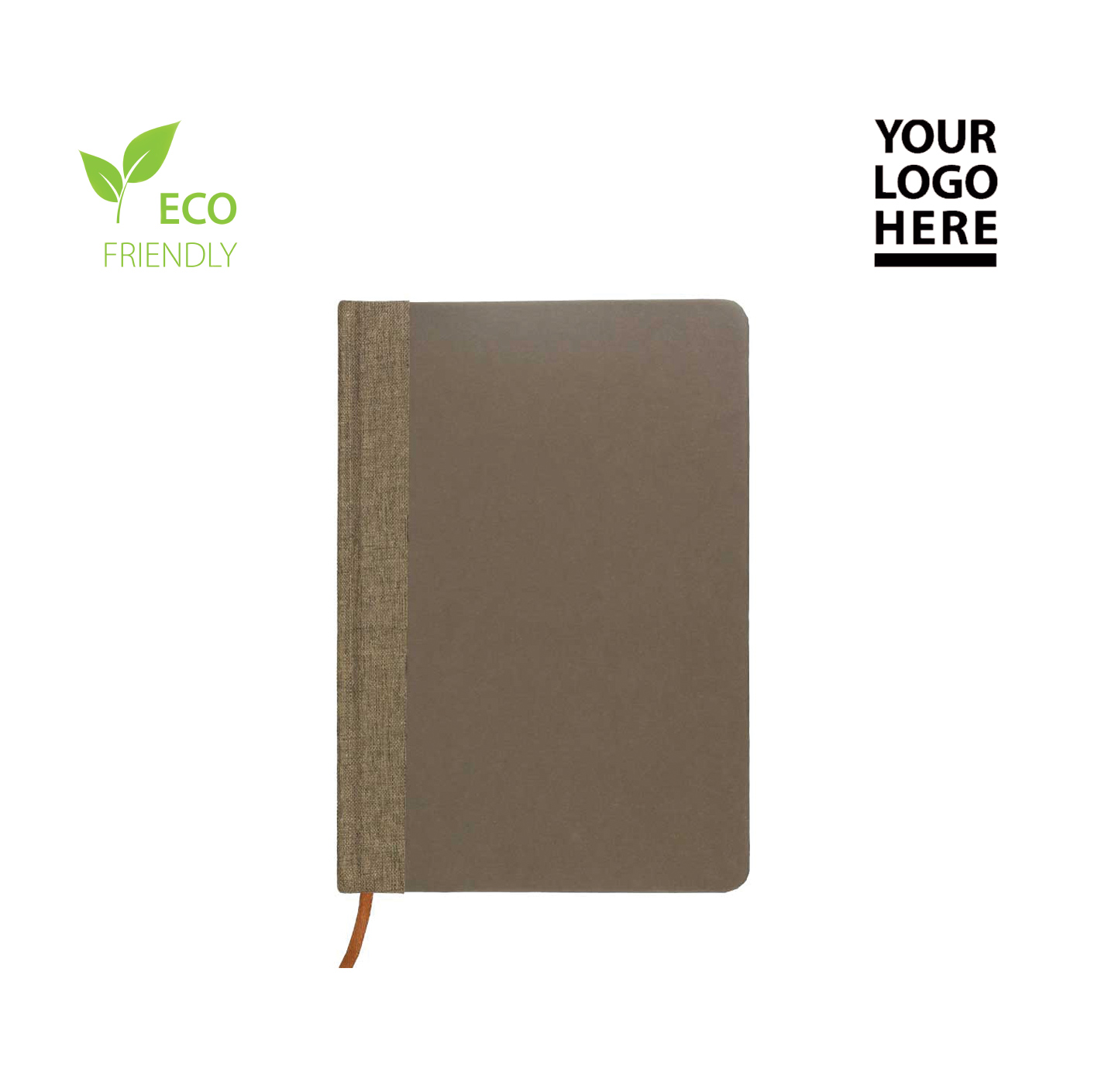 A5 Coffee Material Notebooks | 96 sheets & Page Marker