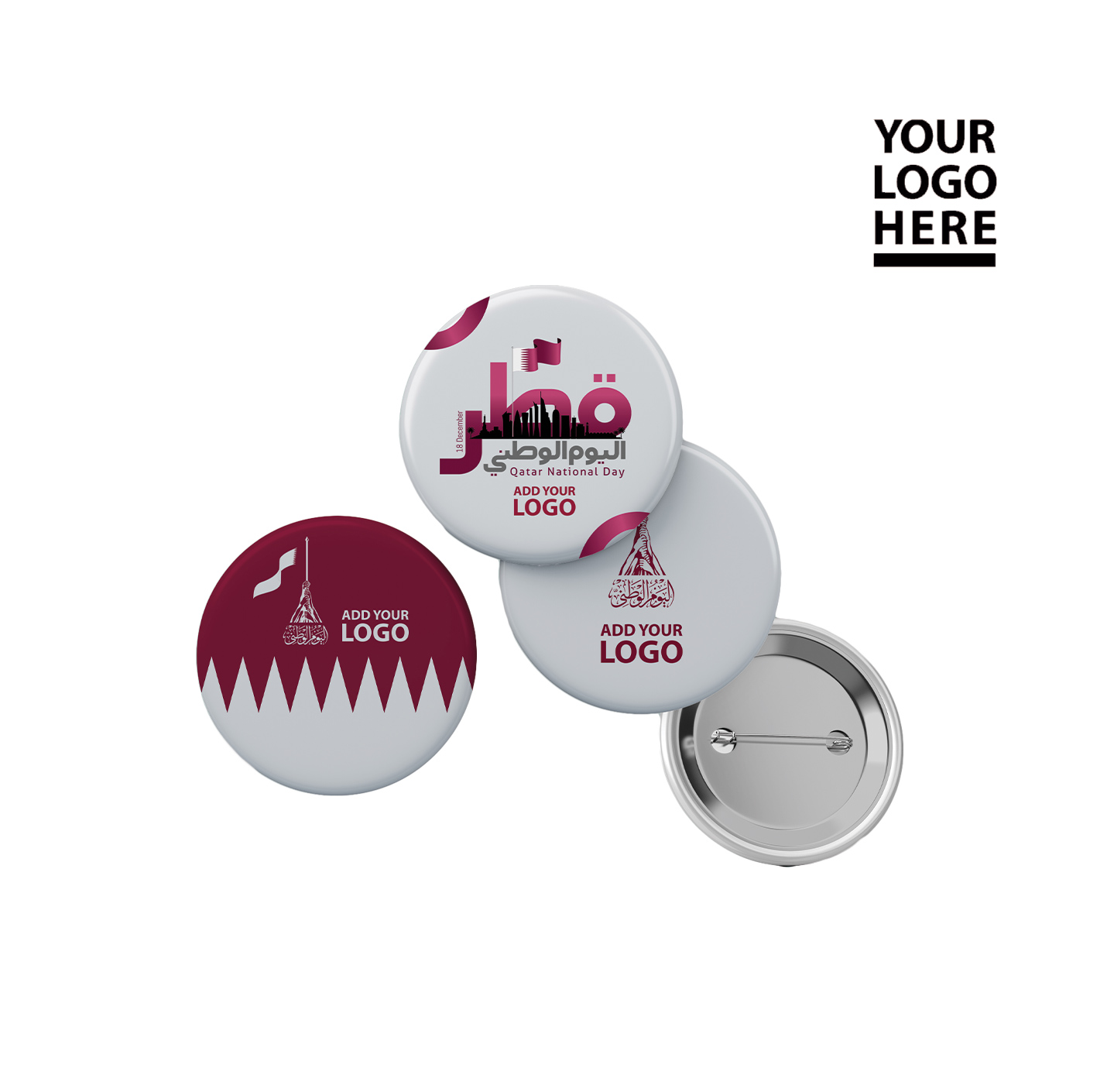 Qatar National Day Badges