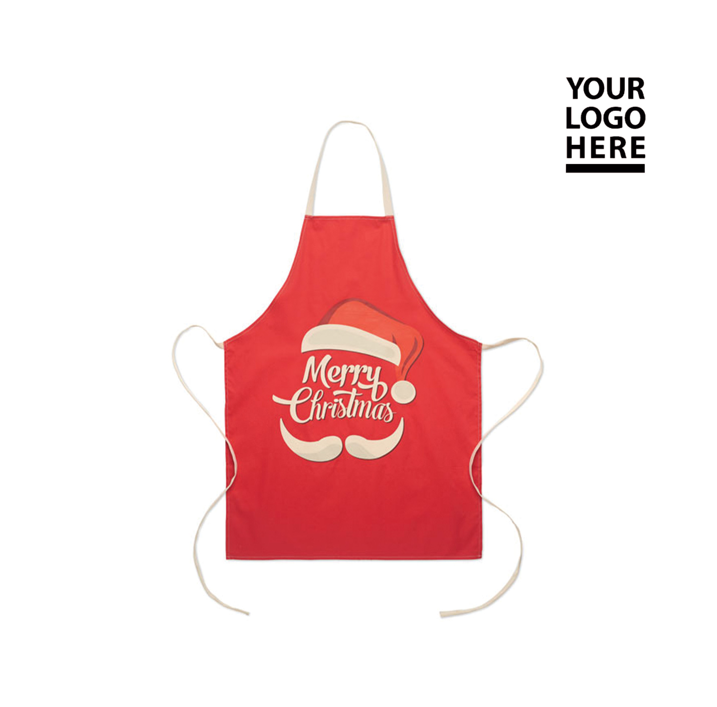 Kitchen apron with Christmas pattern