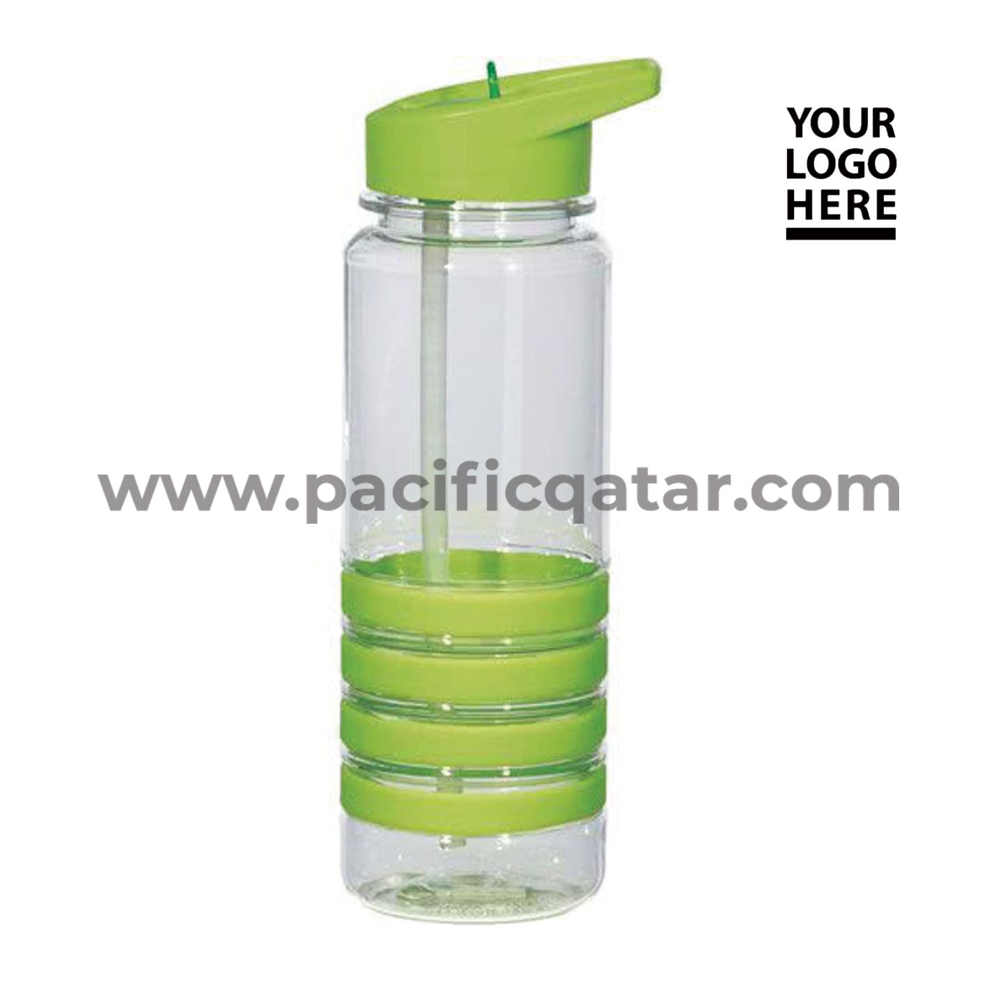 WATER BOTTLES BANDED GRIPPER WITH STRAW