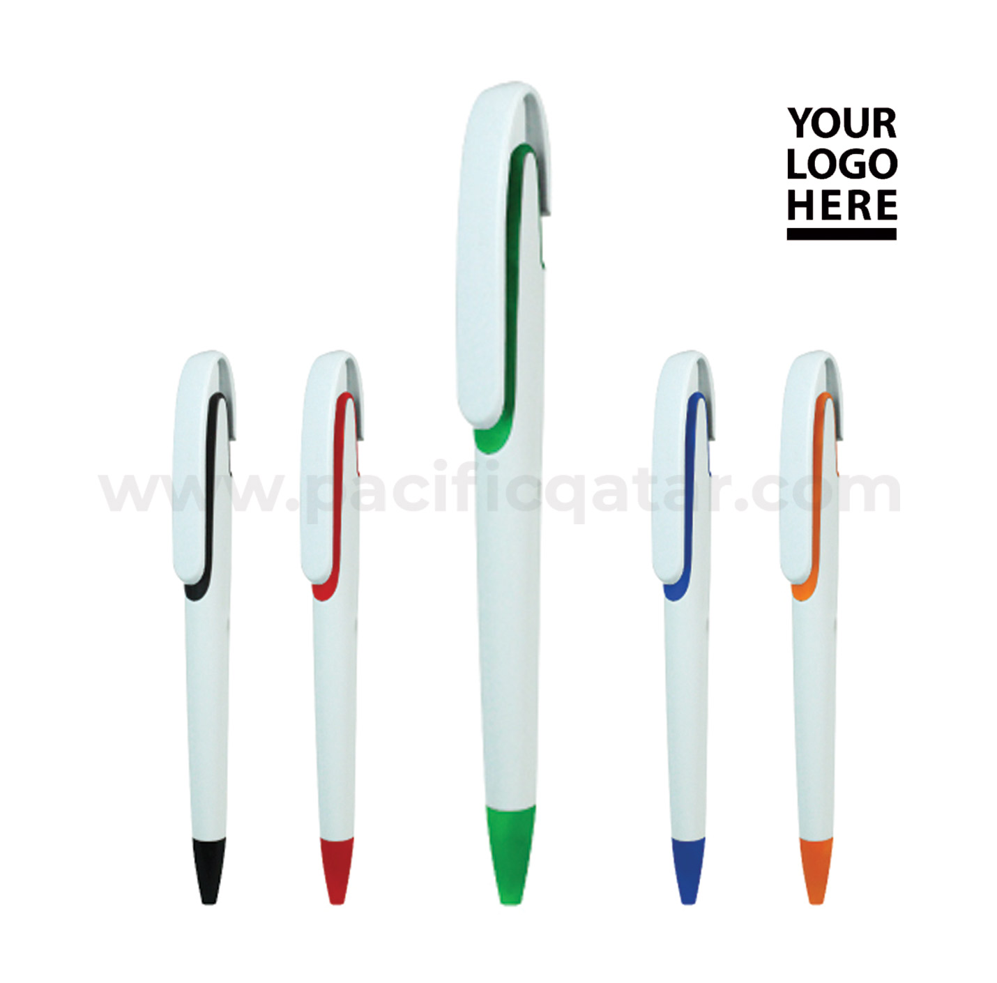 Plastic pen with different color