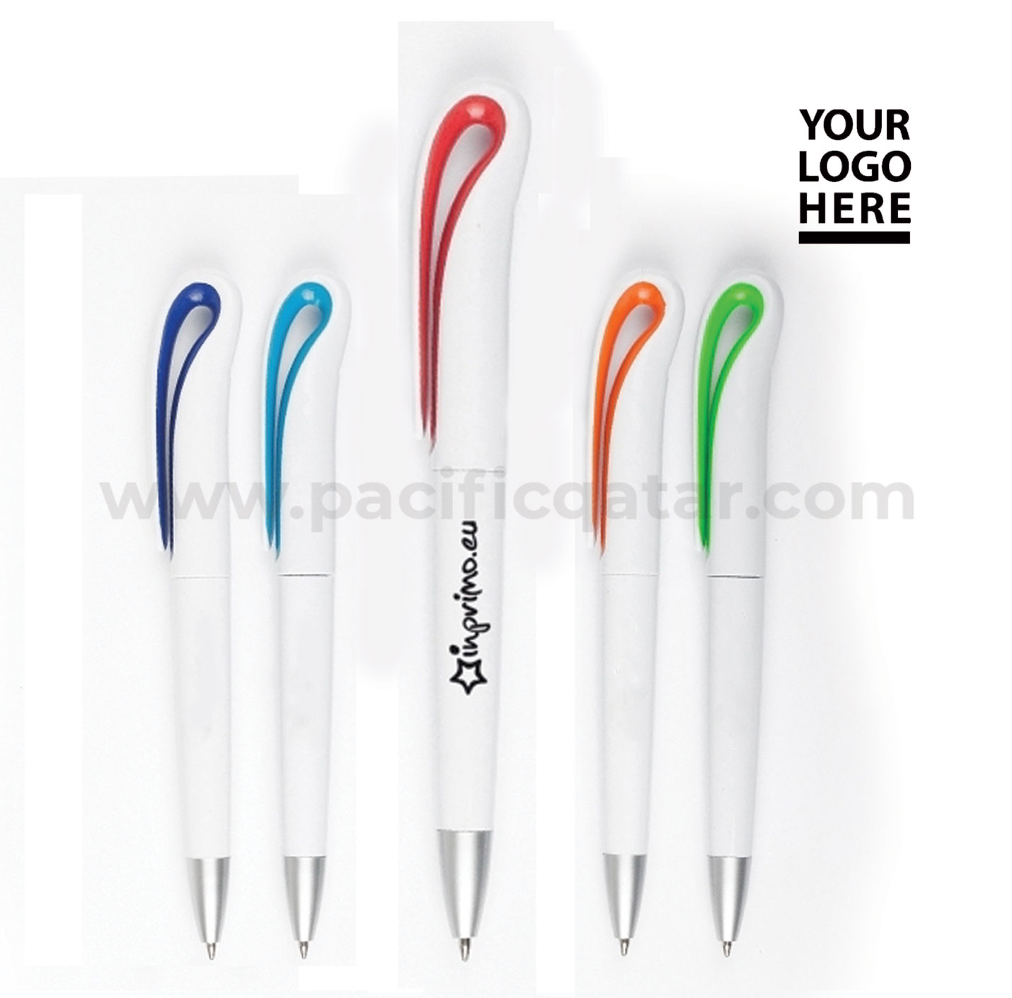 Plastic pen with different color and logo