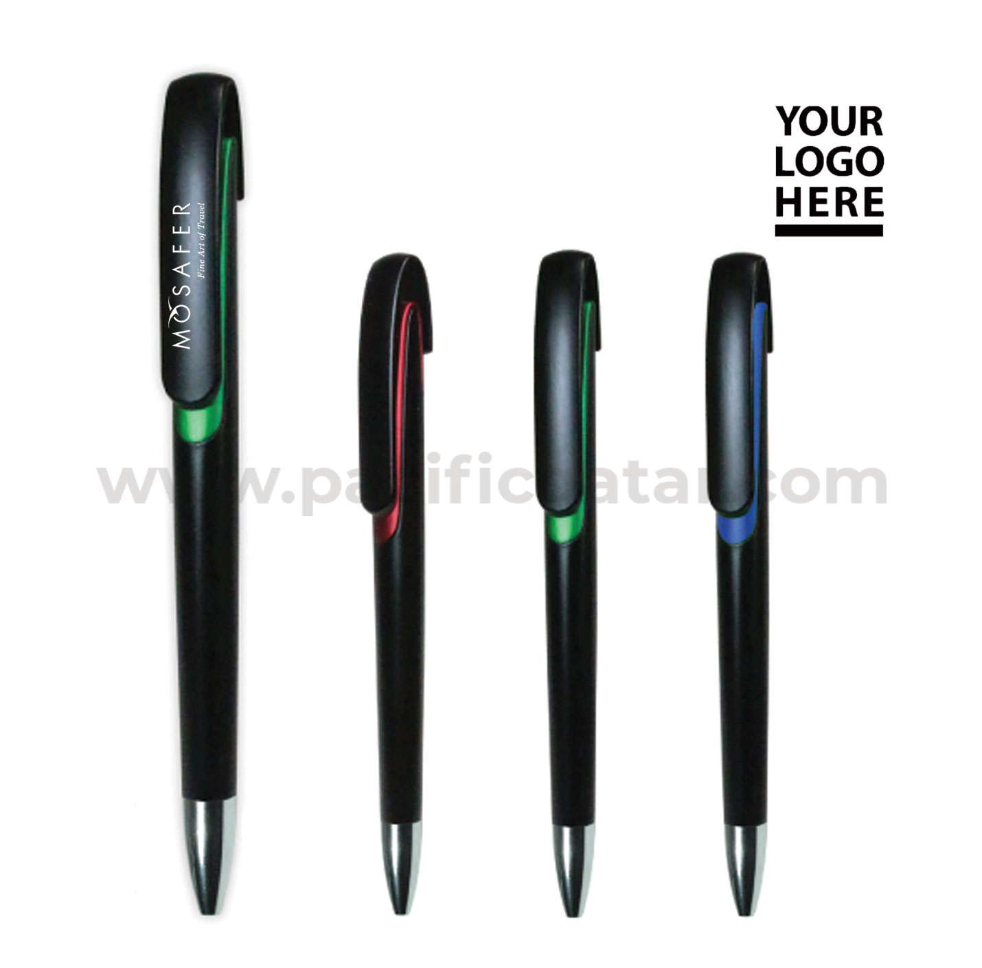 High quality plastic pen black color
